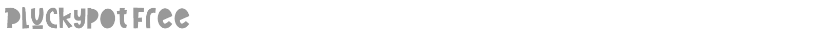 Pluckypot font preview